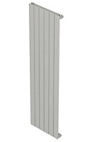 Seren Égalrad Matt silver Vertical Designer Radiator, (W)433mm x (H)1800mm