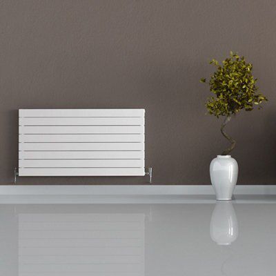 Seren Égalrad Matt white Horizontal Designer Radiator, (W)1200mm x (H)578mm