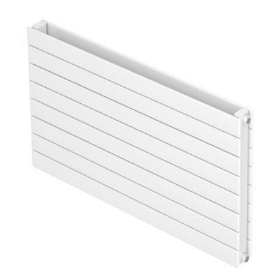 Seren Égalrad Matt white Horizontal Designer Radiator, (W)800mm x (H)578mm