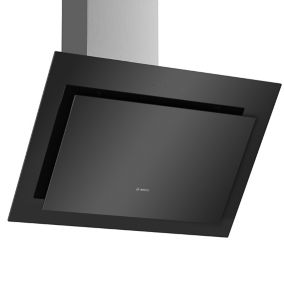 Serie 4 DWK87CM60B Stainless steel Angled Cooker hood (W)79cm - Black