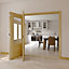 Severn 1 panel Clear Glazed Pine Internal Folding Door set, (H)2035mm (W)2374mm