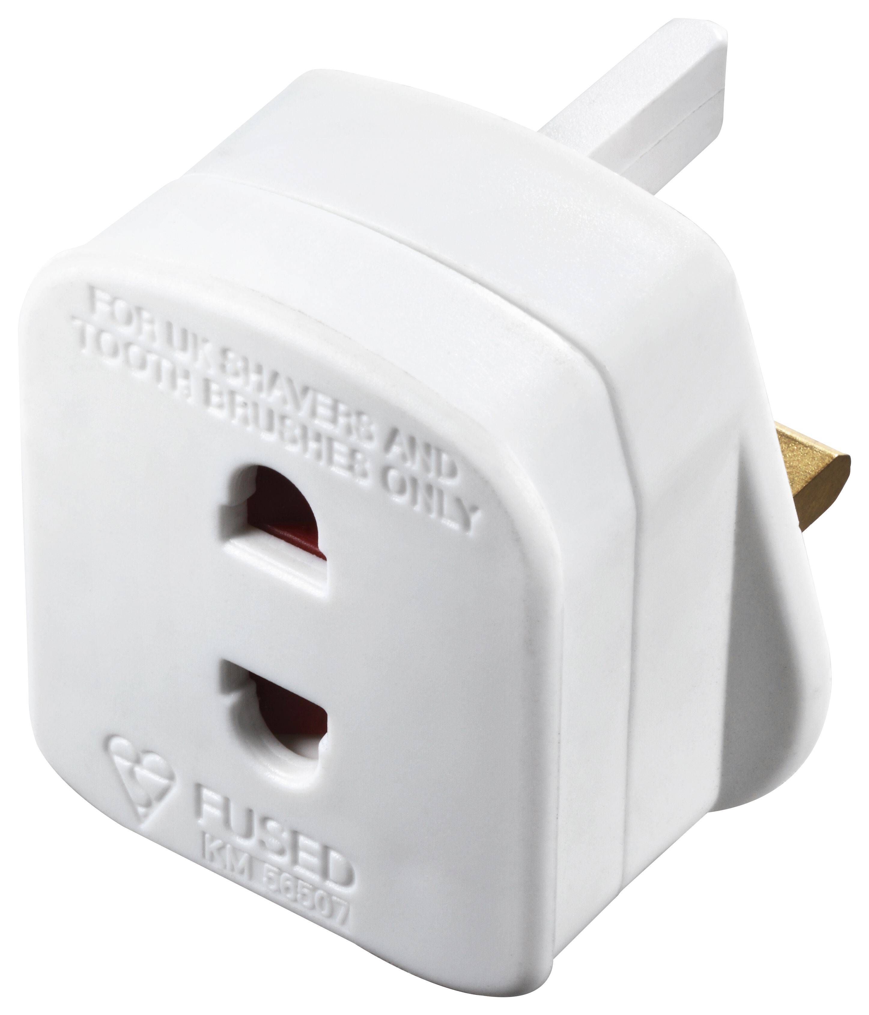 SHAD-BD Raised rounded Shaver socket 240V White