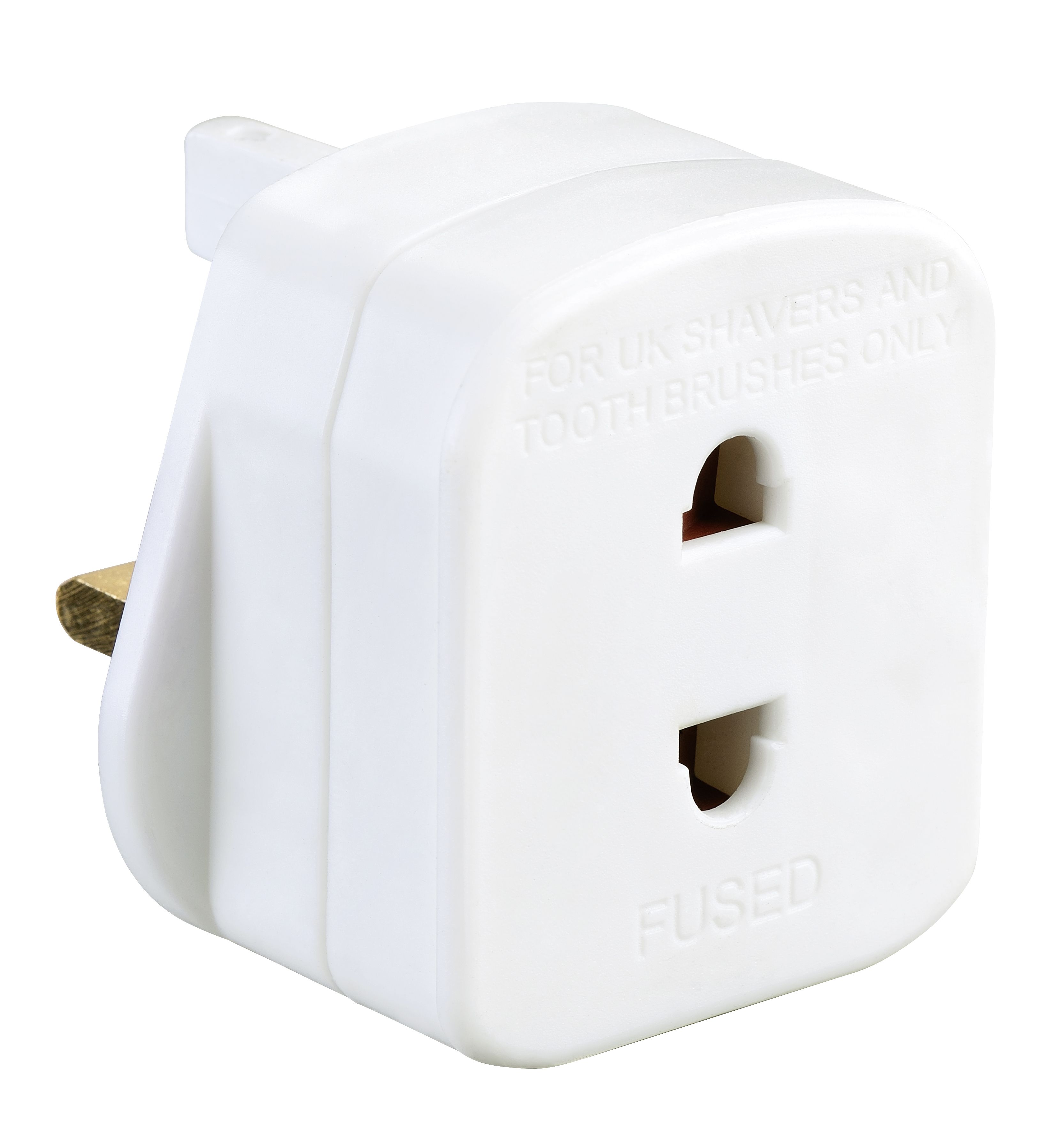 SHAD-BD Raised rounded Shaver socket 240V White