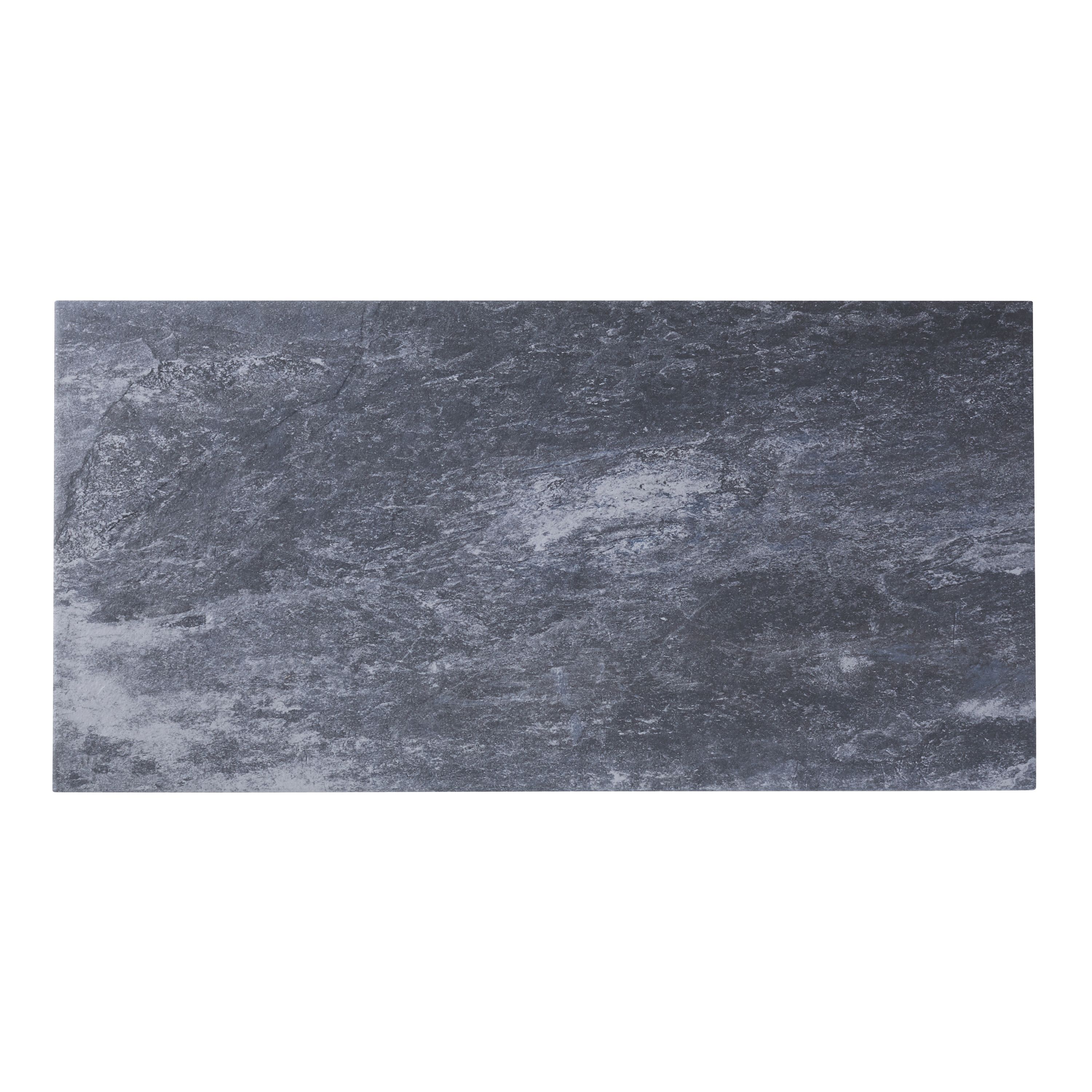 Shaded slate Anthracite Matt Porcelain Indoor Wall & floor Tile