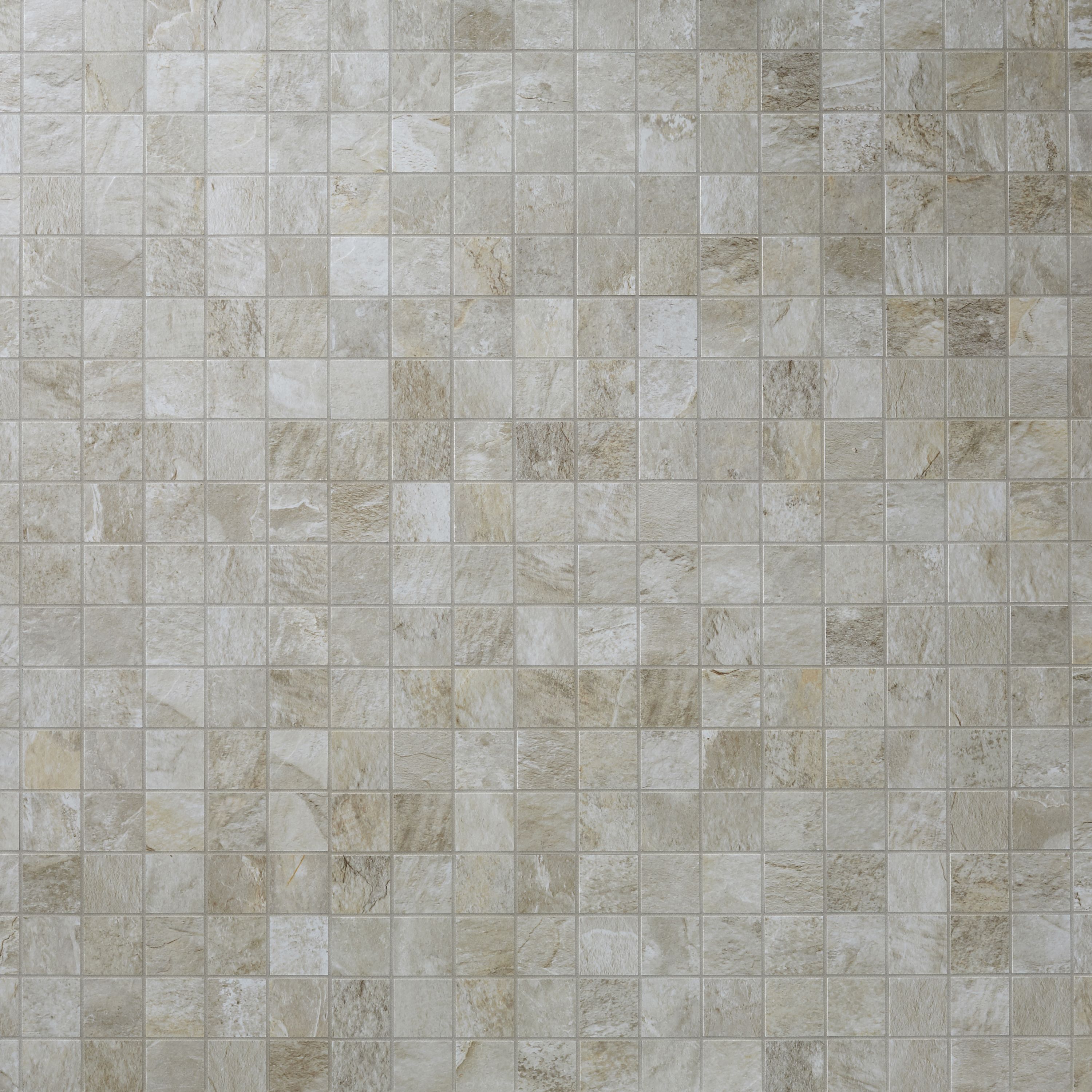 Shaded slate Beige Mosaic tile (L)300mmPorcelain - 1