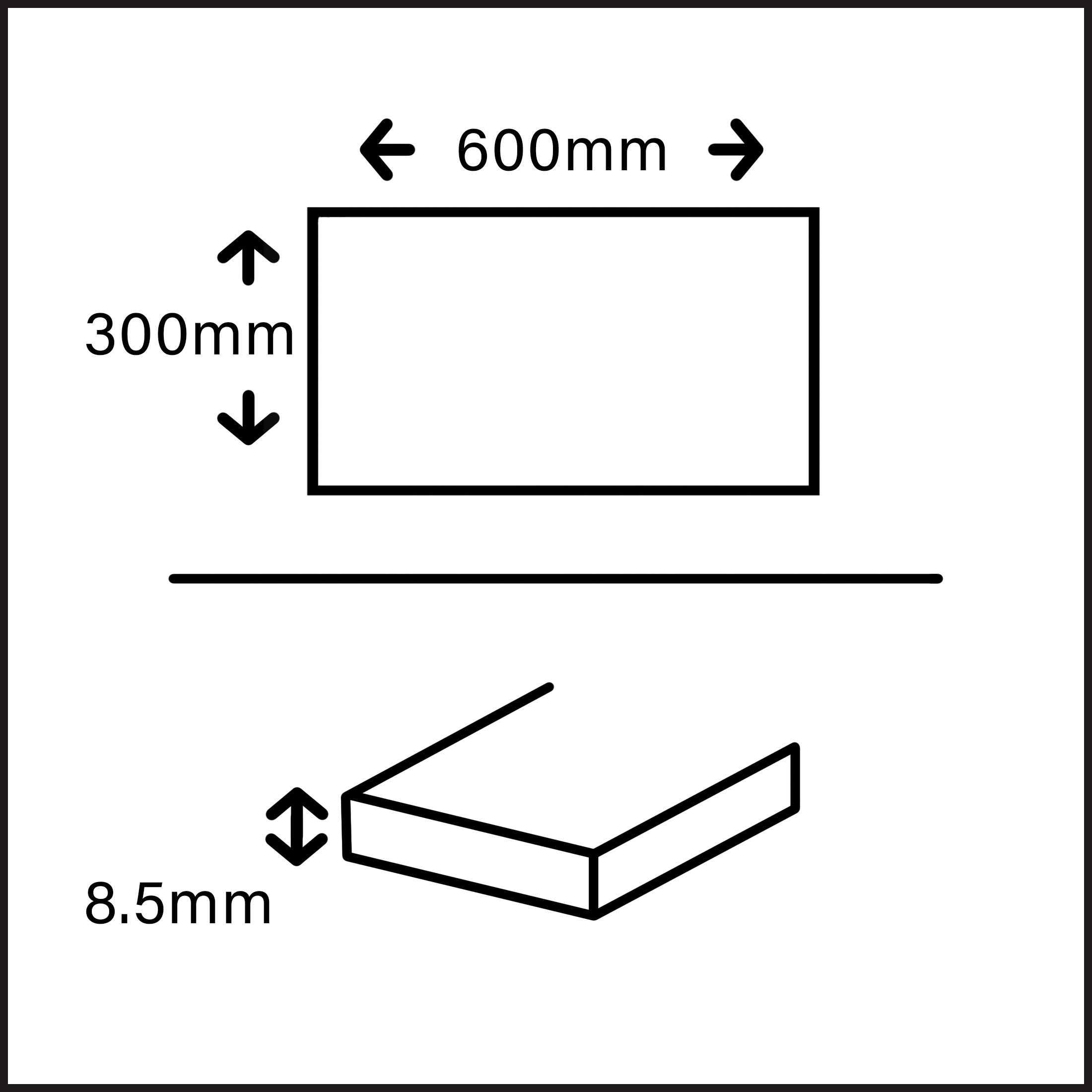 Shaded slate Beige Matt Porcelain Indoor Wall & floor Tile, Pack of 6, (L)300mm (W)600mm