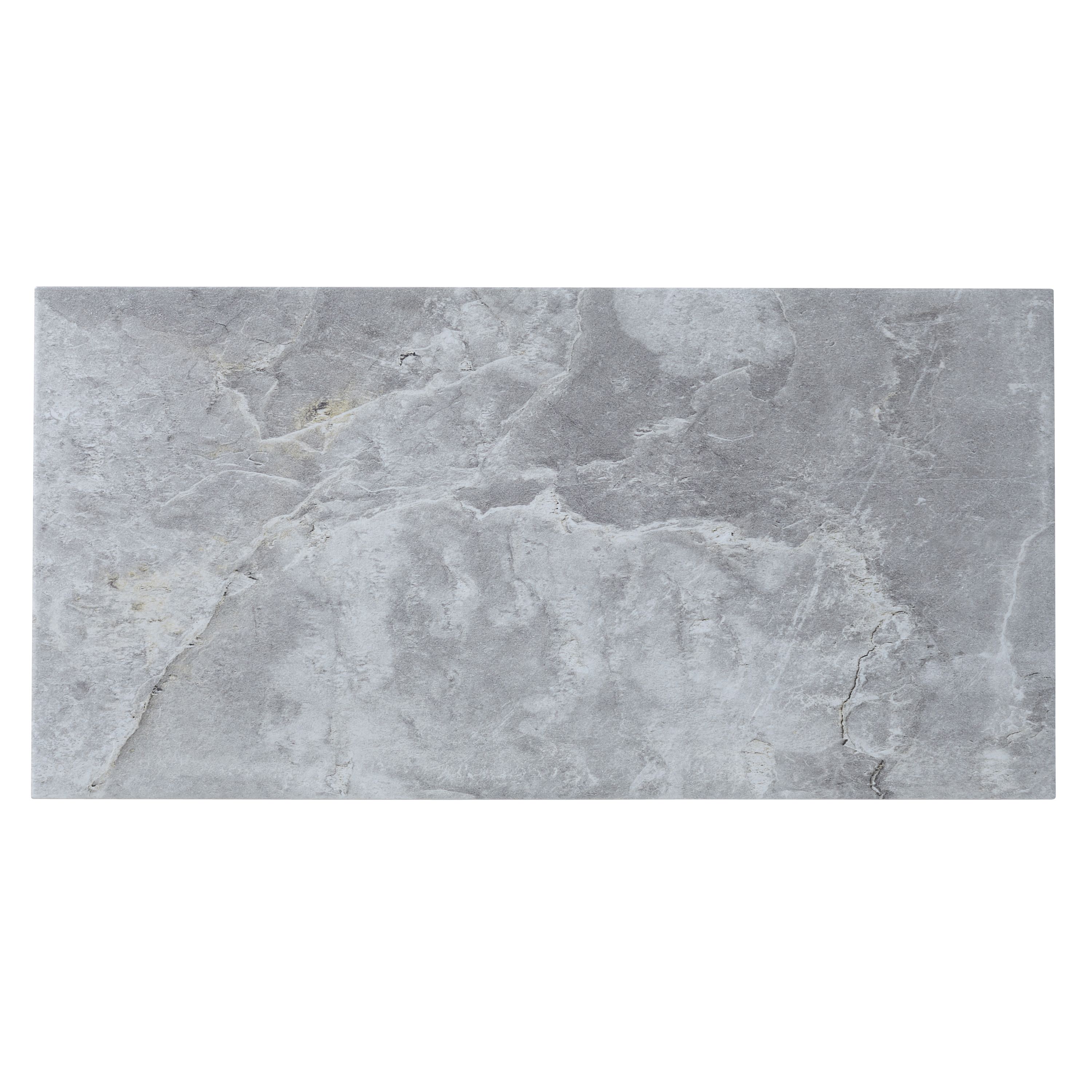 Shaded slate Grey Matt Porcelain Indoor Wall & floor Tile Sample | DIY ...