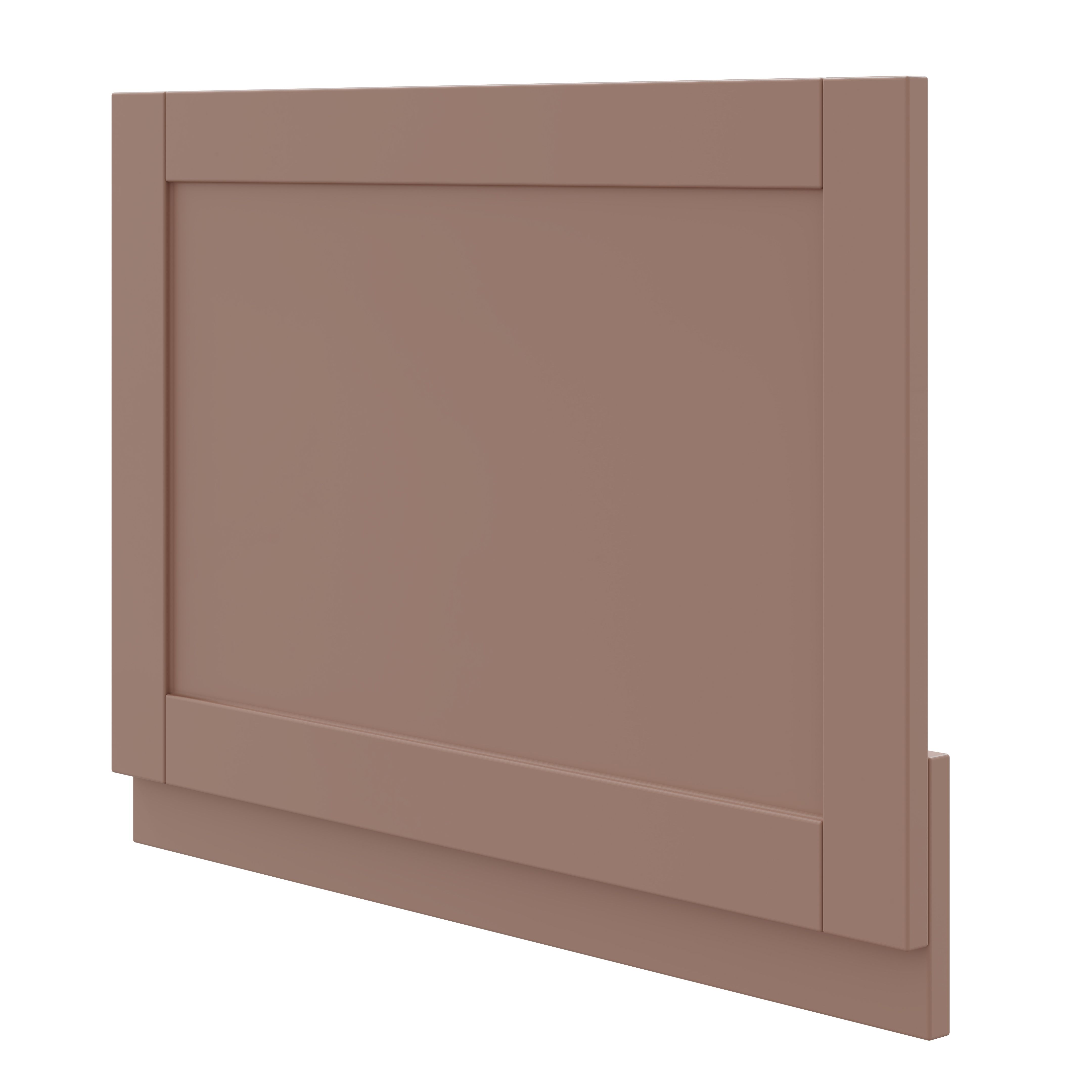 Shaker Matt Pink Rectangular End Bath panel (H)47cm (W)70cm | DIY at B&Q