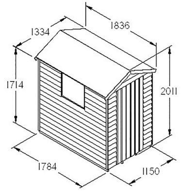 SHED OVERLAP 6X4 TRT HD ASS