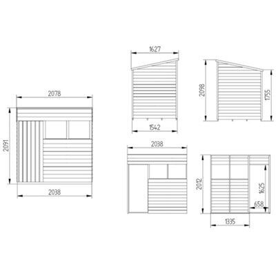 SHED OVERLAP 7BI5 PENT HD BASE A