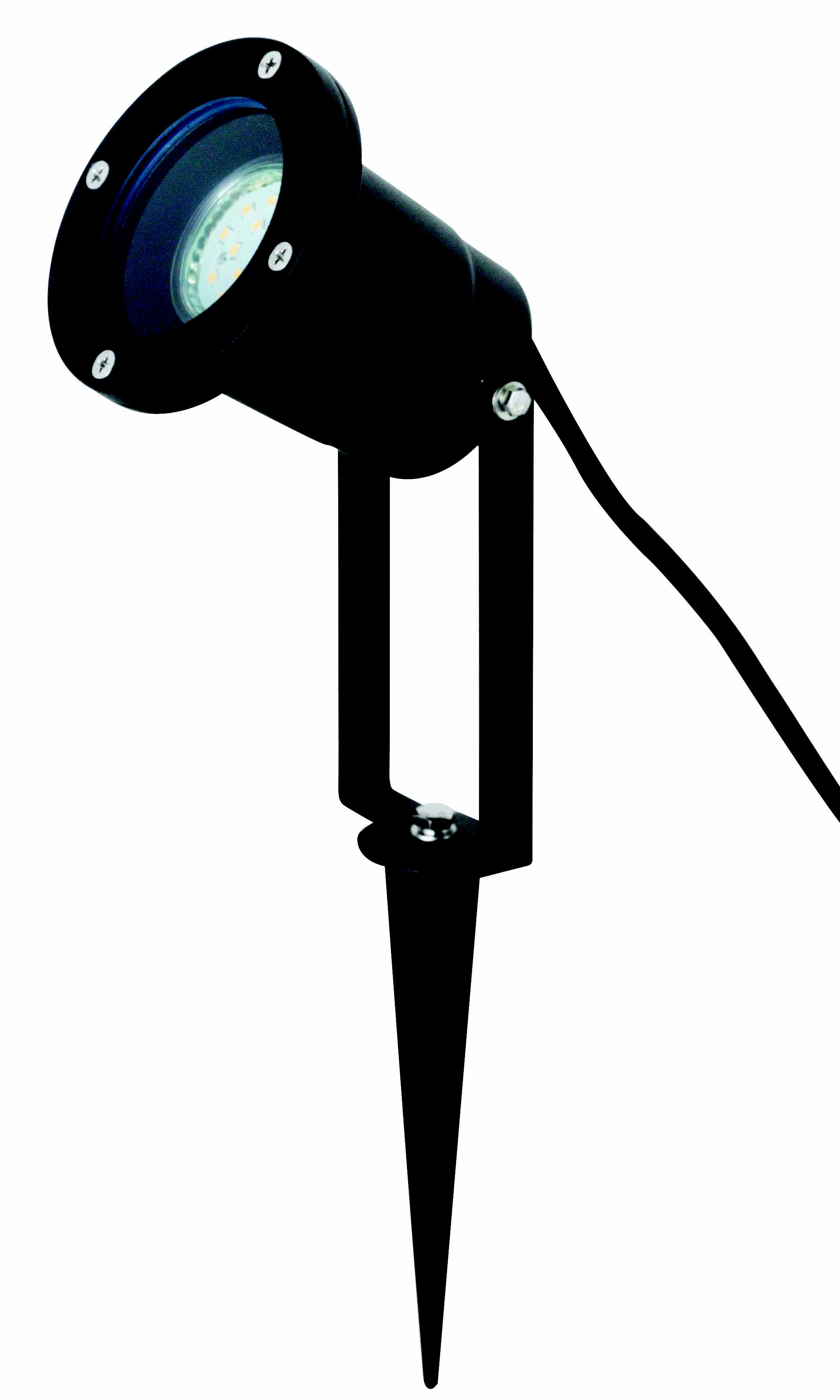 shelby Matt Black LED Outdoor Stake light (D)98mm