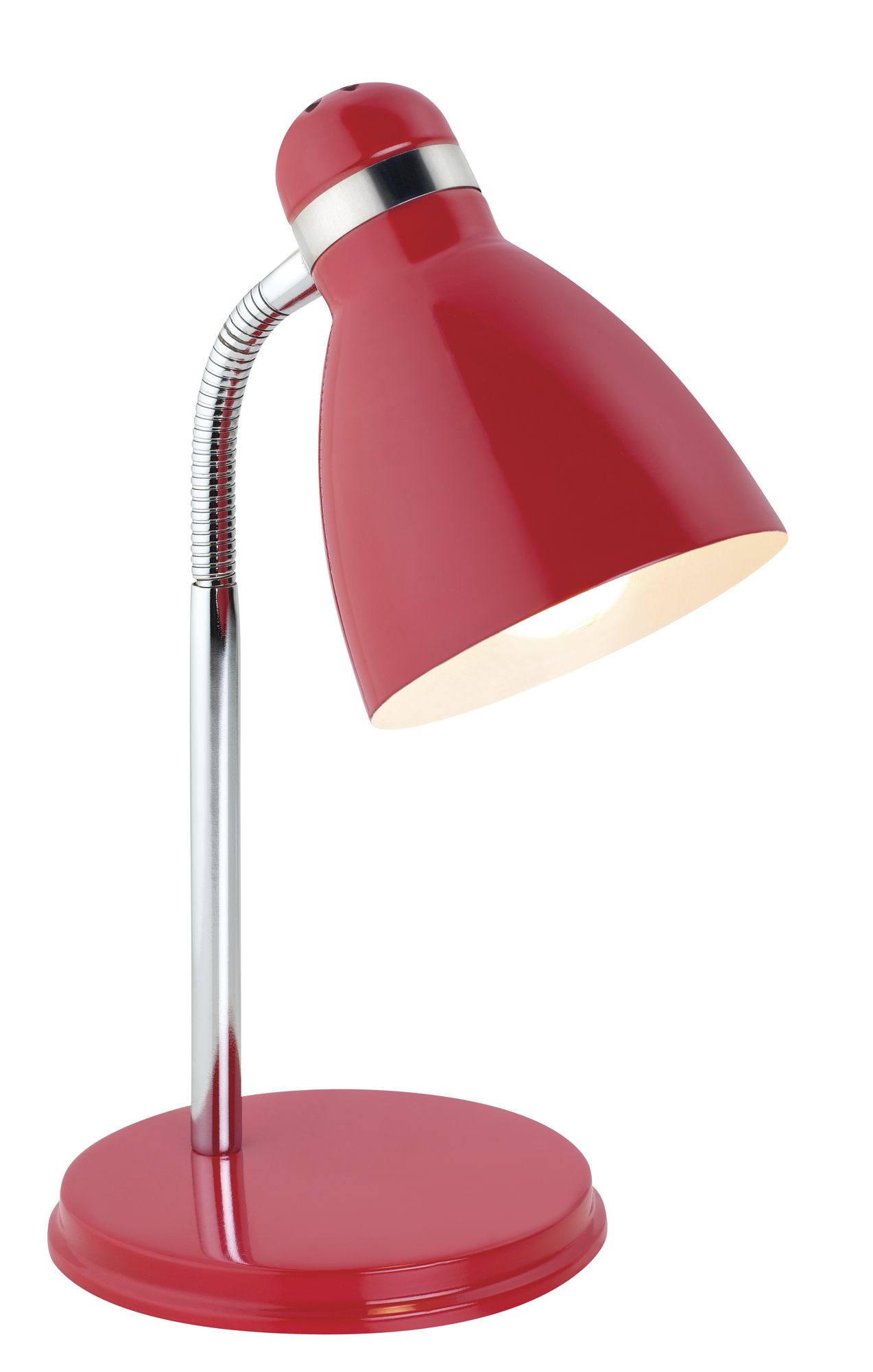 Red store desk light