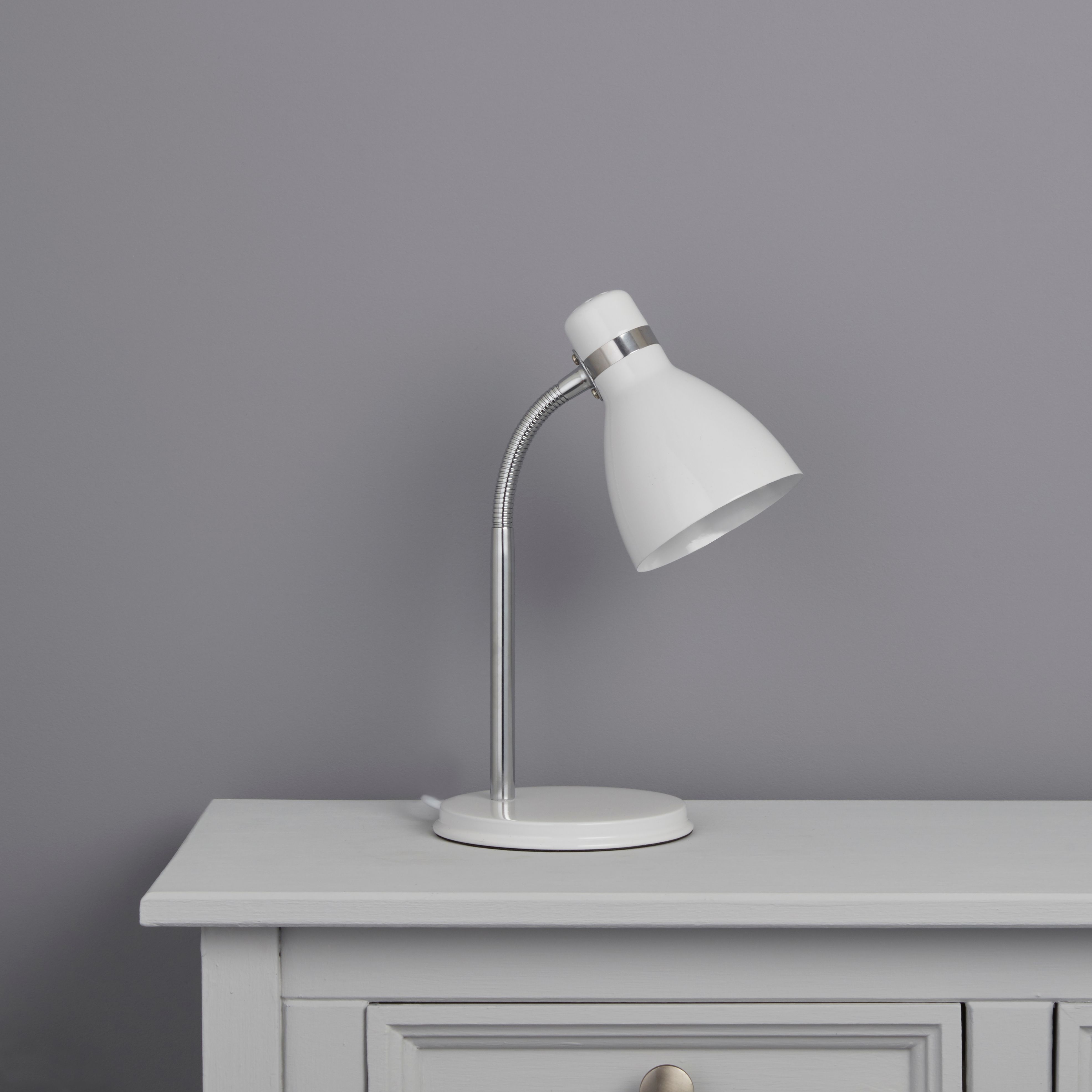 Shelley White CFL Desk lamp