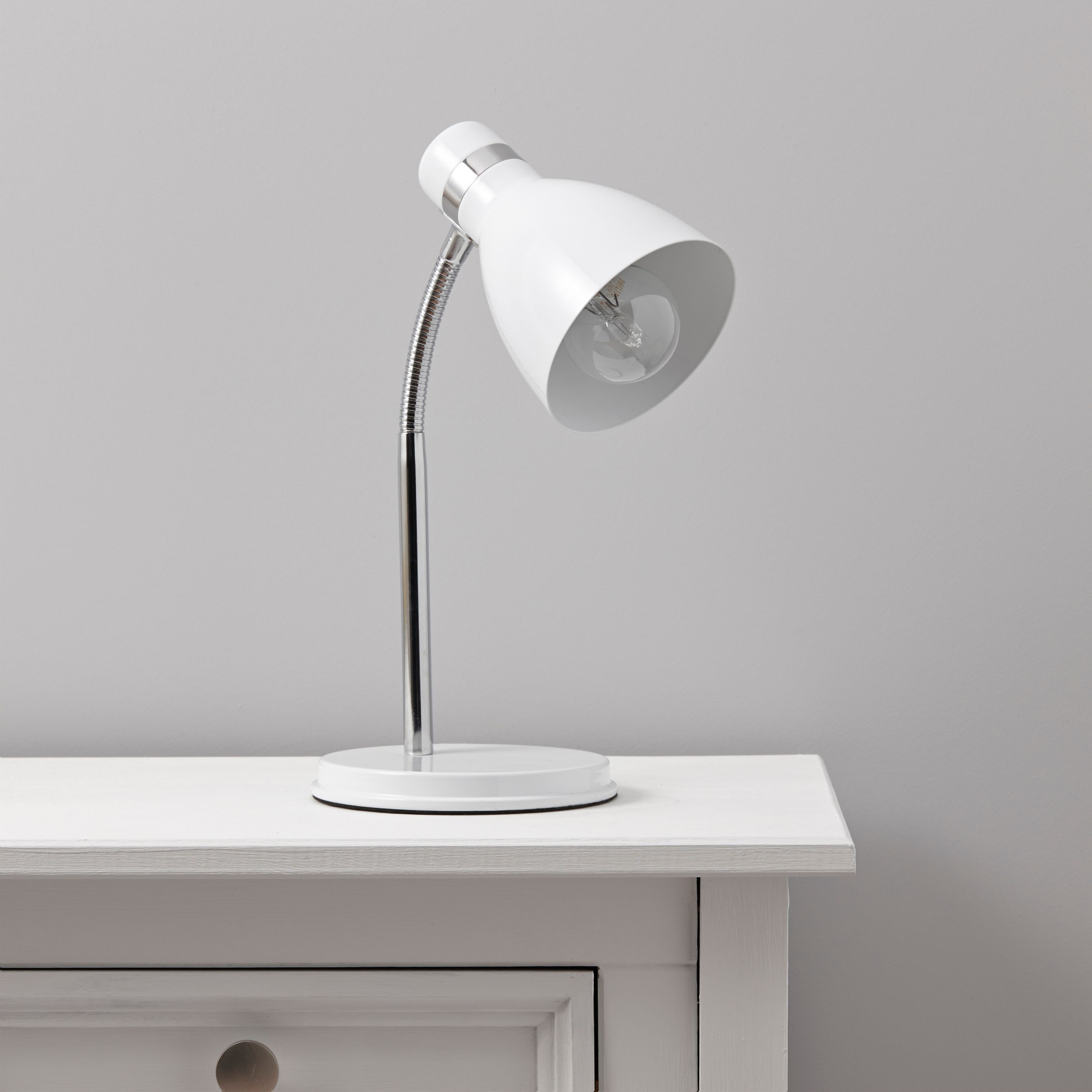 Shelley White CFL Desk lamp