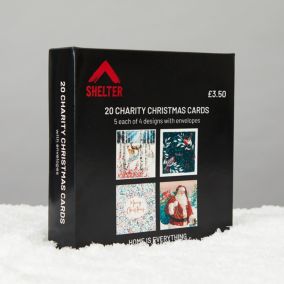 Shelter Assorted Bumper box Christmas card, Pack of 20