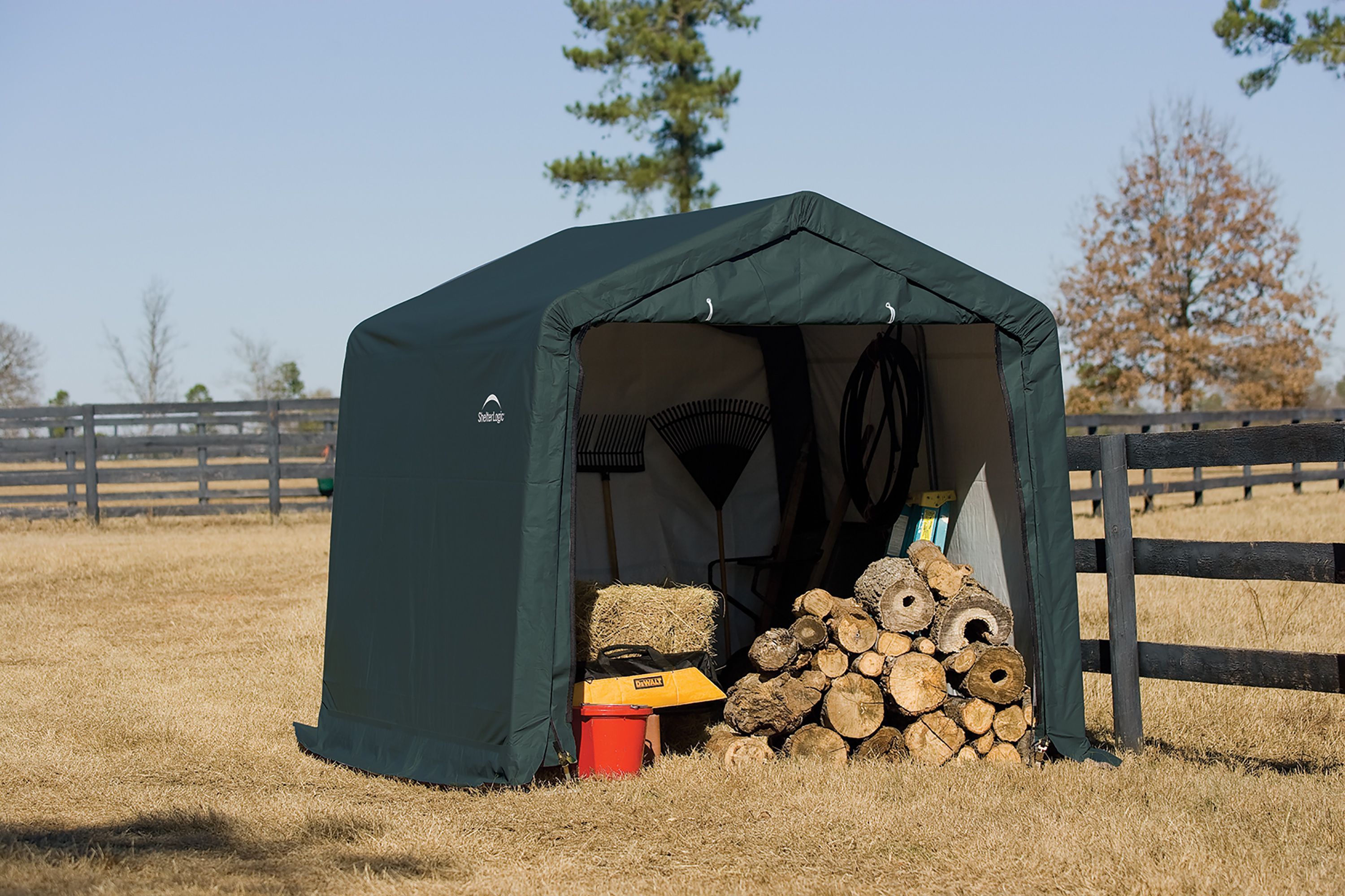 Shelterlogic Apex Green Plastic Shed