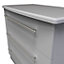 Sherwood Matt grey 3 Drawer Chest of drawers (H)695mm (W)765mm (D)415mm