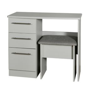 Sherwood Matt grey 3 Drawer Vanity unit (H)795mm (W)930mm (D)415mm