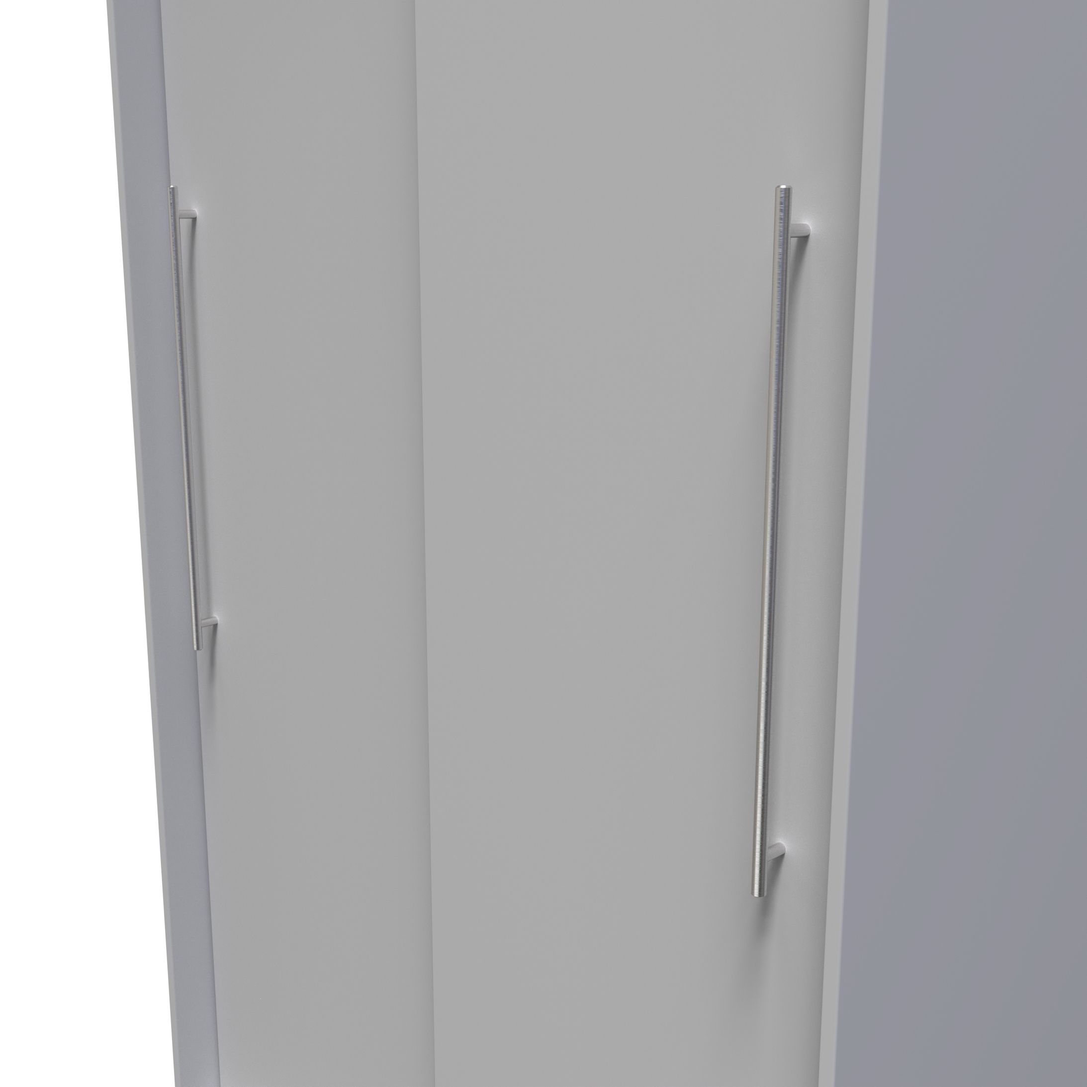 Sherwood Ready assembled Contemporary Matt Grey matt Double Sliding door wardrobe (H)1975mm (W)1005mm (D)600mm