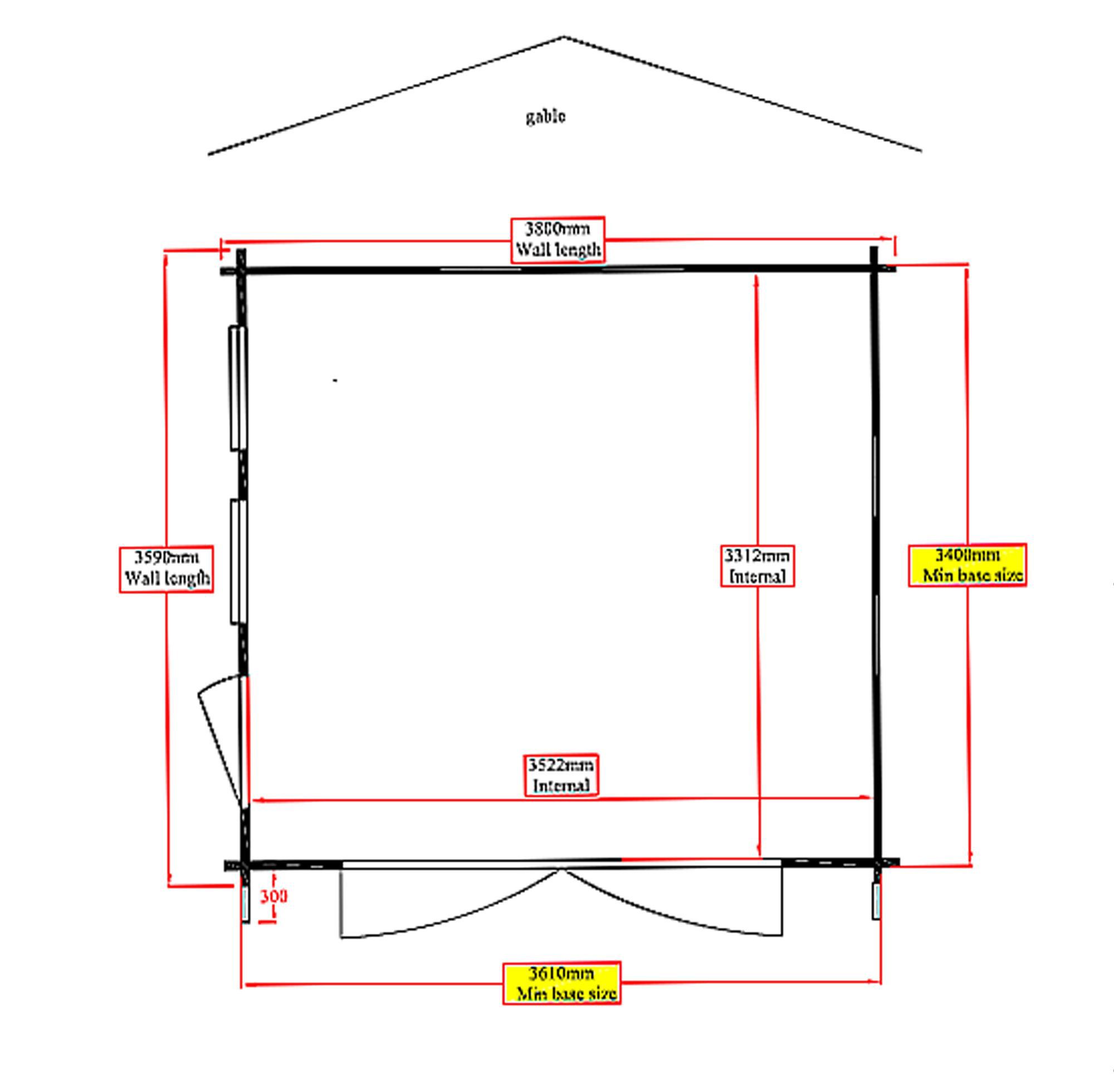Shire 13x12 Bradenham Wooden Garage - Assembly service included