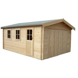 Shire 13x15 Bradenham Wooden Garage (Base included) - Assembly service included
