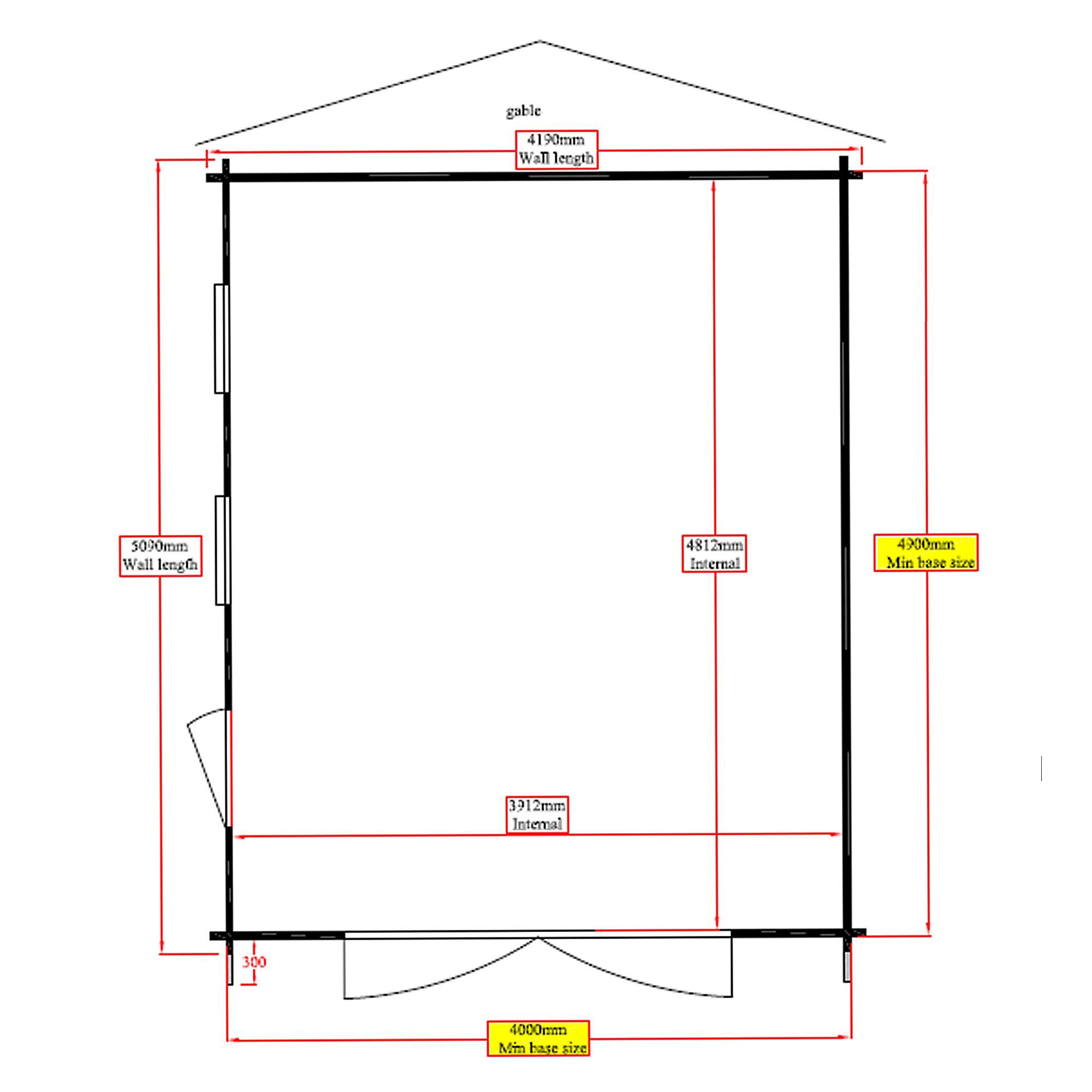 Shire 17x14 Bradenham Wooden Garage - Assembly service included