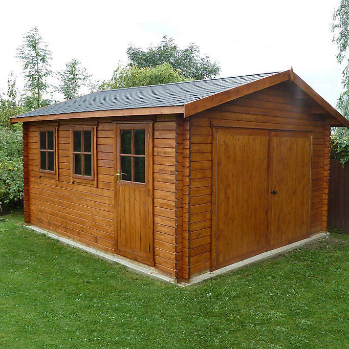 Shire 17x14 Bradenham Wooden Garage - Assembly service included