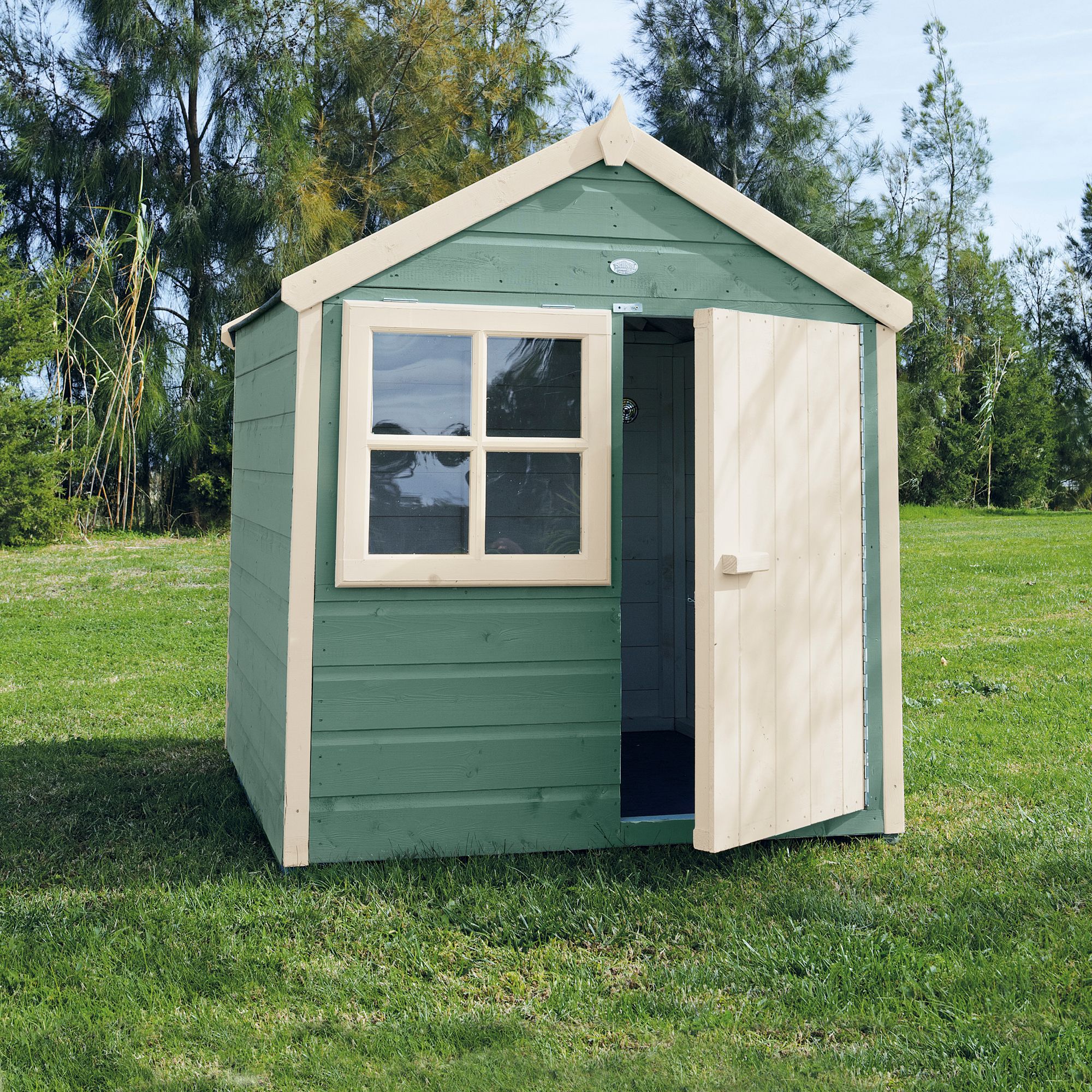 Shire 4x4 ft Woodbury Whitewood pine Playhouse - Assembly service included