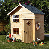 Shire 5x5 Croft Whitewood pine Playhouse Assembly service included