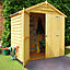 Shire 6x4 Apex Overlap Wooden Shed with floor (Base included)