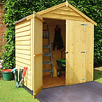 Shire 6x4 Apex Overlap Wooden Shed with floor
