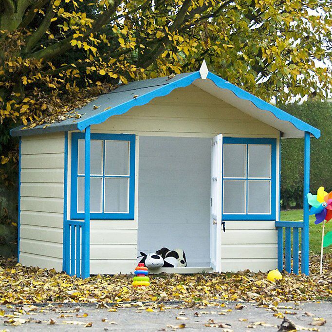 Shire 6x4 ft Woodbury Whitewood pine Playhouse - Assembly service included