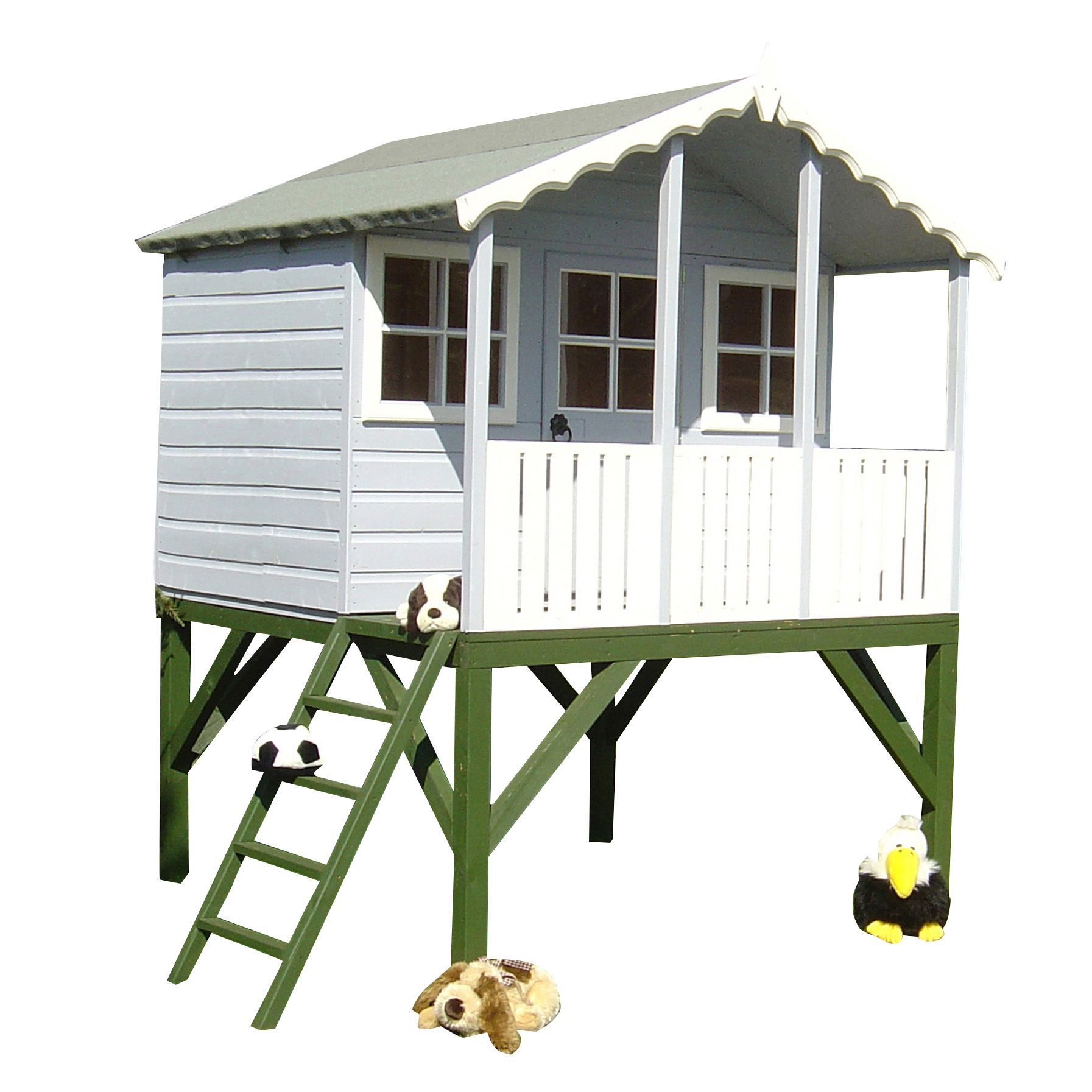 Shire 6x6 ft Stork Whitewood pine Playhouse - Assembly required