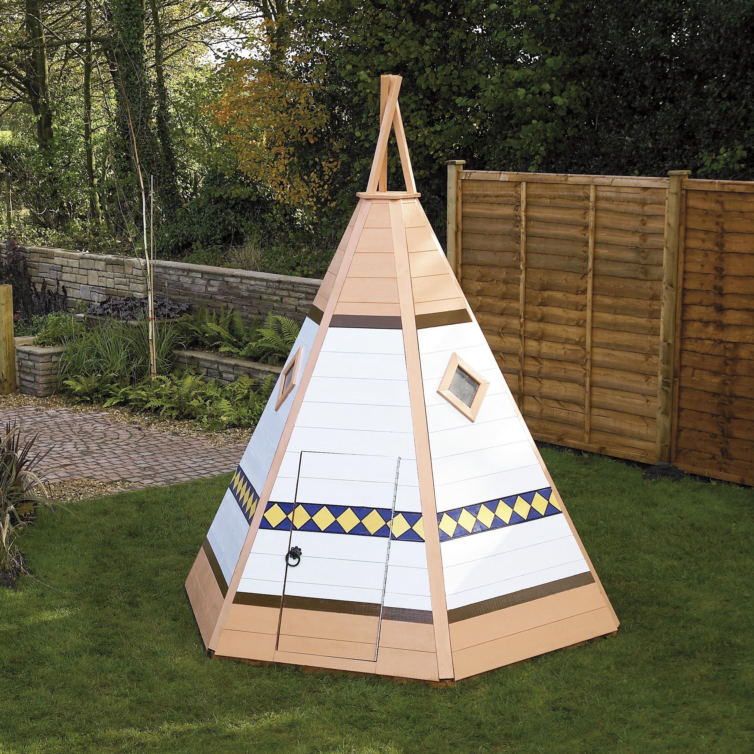 Wooden 2025 wigwam playhouse