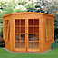 Shire 7x7 Glass Pent Shiplap Wooden Summer house - Base not included