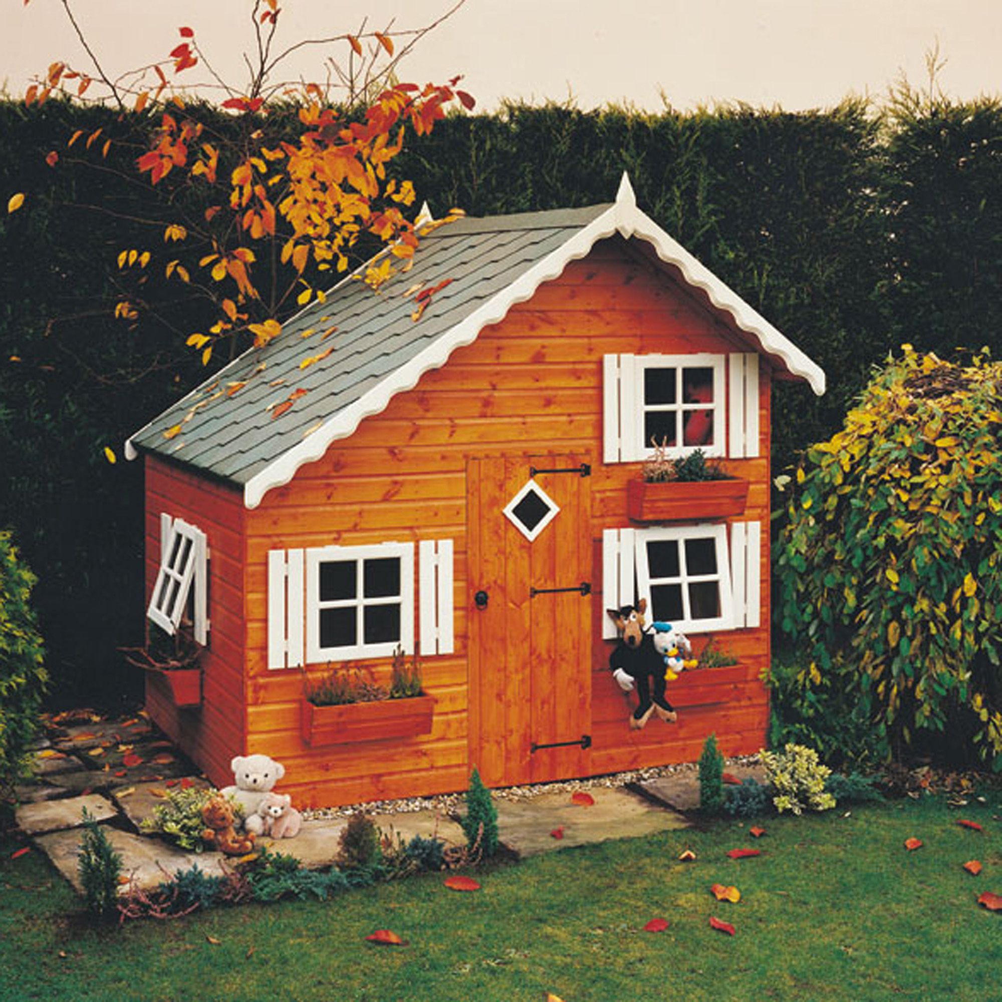 Wooden wendy cheap house b&q