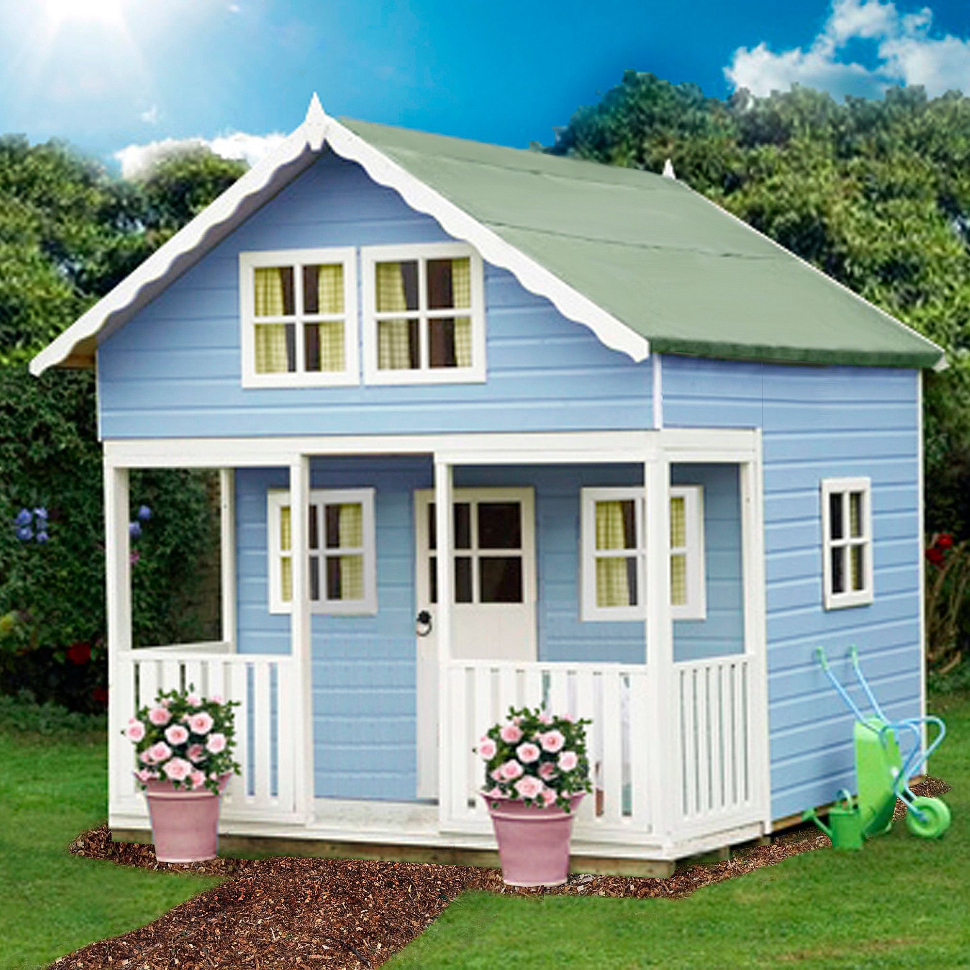 Wooden deals playhouse b&q