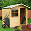 Shire Abri 7x7 ft Apex Wooden Shed with floor & 1 window