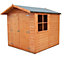 Shire Alderney 7x7 ft Apex Shiplap Wooden 2 door Shed with floor (Base included)