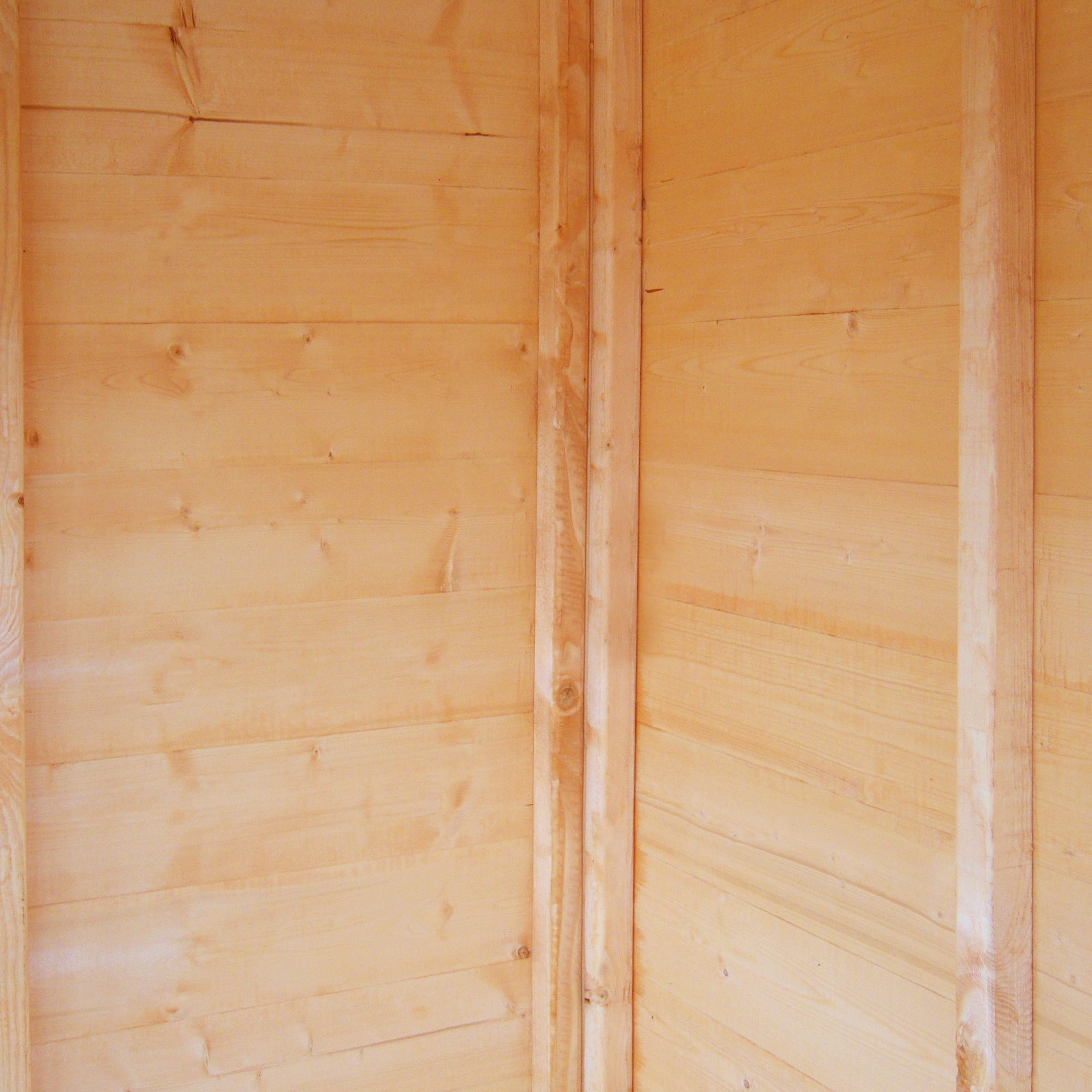 Shire Alderney 7x7 ft Apex Wooden 2 door Shed with floor & 1 window - Assembly service included