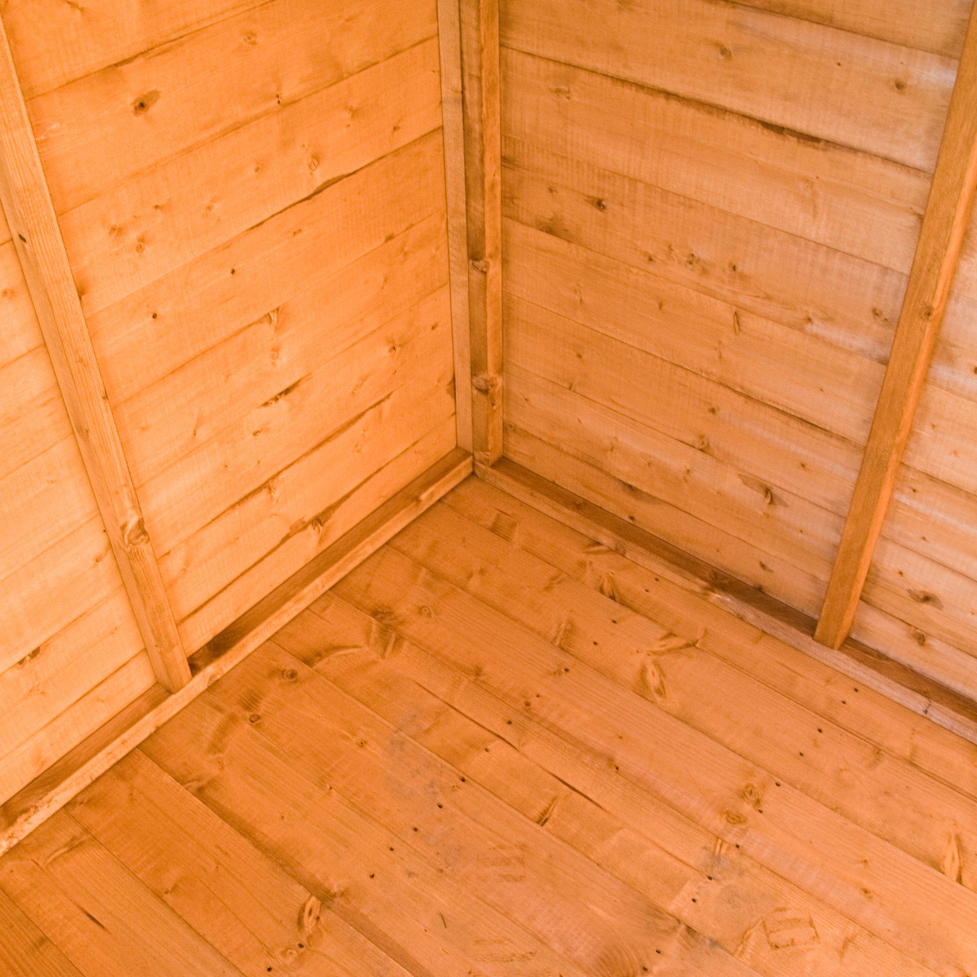 Shire Atlas 10x8 ft Apex Wooden 2 door Shed with floor & 2 windows
