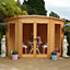 Shire Barclay 7x7 ft Pent Shiplap Wooden Summer house - Assembly service included