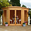 Shire Barclay 8x8 ft with Double door & 2 windows Pent Wooden Summer house