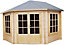 Shire Belvoir 10x10 ft Apex Tongue & groove Wooden Cabin - Assembly service included