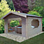 Shire Bere 11x11 ft Apex Tongue & groove Wooden Cabin with Felt tile roof - Assembly service included