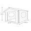 Shire Bere 11x11 ft Apex Tongue & groove Wooden Cabin with Felt tile roof - Assembly service included