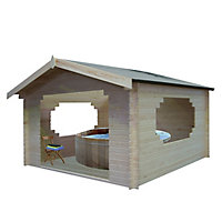 Shire Bere 11x11 ft Apex Tongue & groove Wooden Cabin