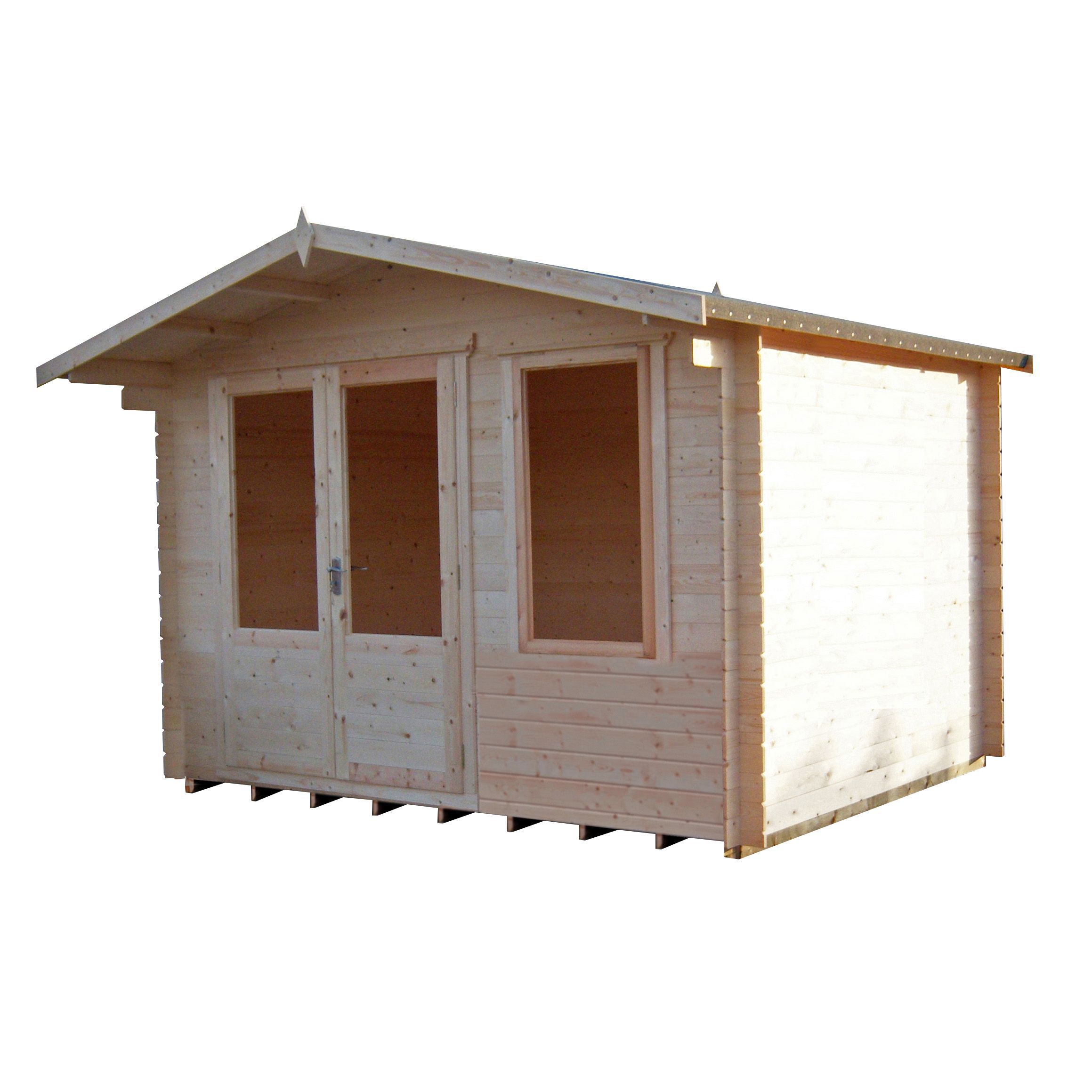 Shire Berryfield 11x10 ft & 1 window Apex Wooden Cabin - Assembly service included