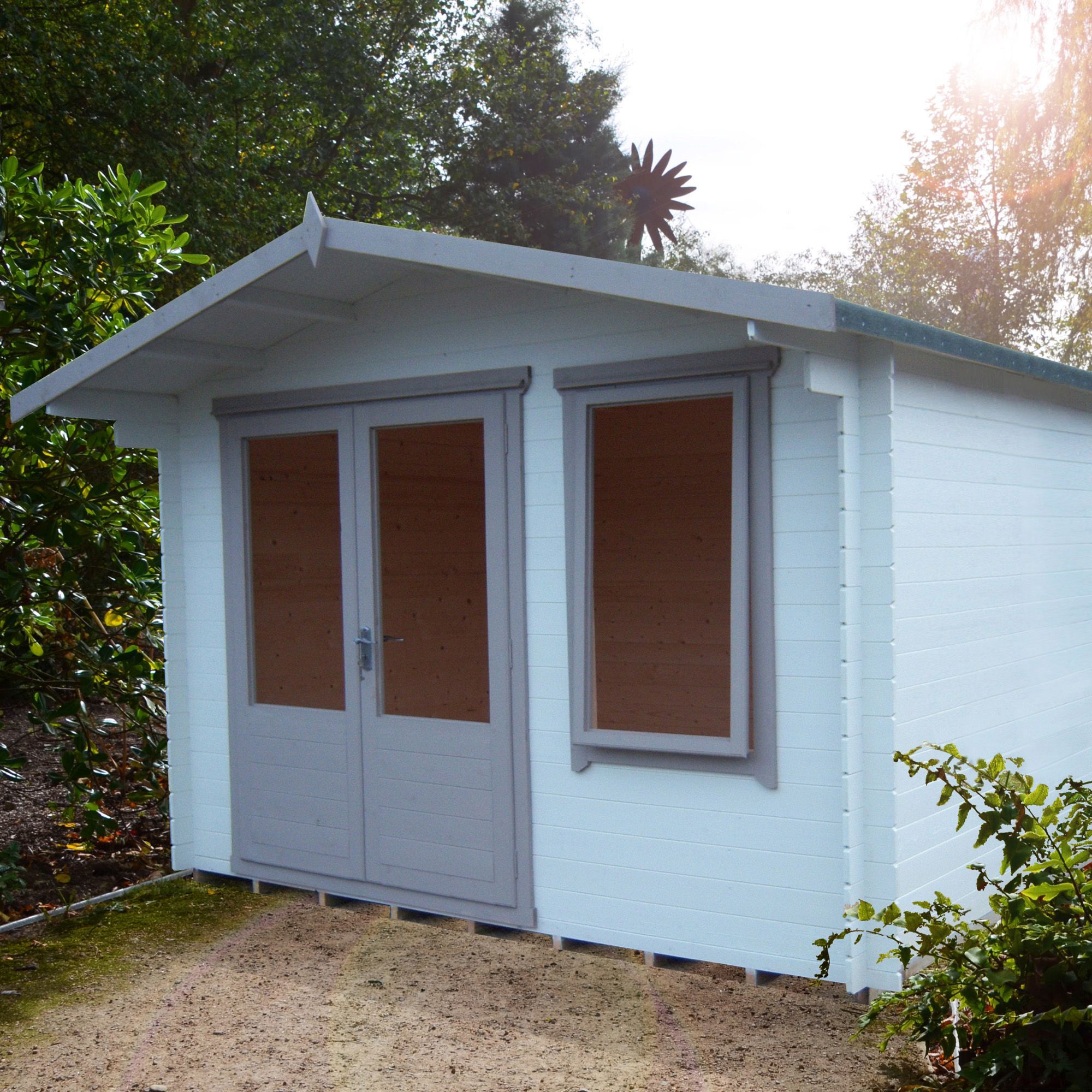 Shire Berryfield 11x10 ft & 1 window Apex Wooden Cabin - Assembly service included