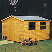 Shire Bison 10x16 ft Apex Shiplap Wooden Workshop - Assembly service included